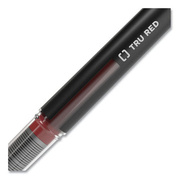 TRU RED™ Roller Ball Pen, Stick, Fine 0.5 Mm, Assorted Ink Colors, Black Barrel, 3-pack freeshipping - TVN Wholesale